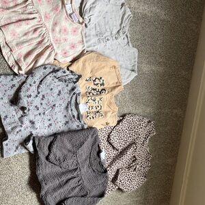 Zara Textured Gray Baby Top